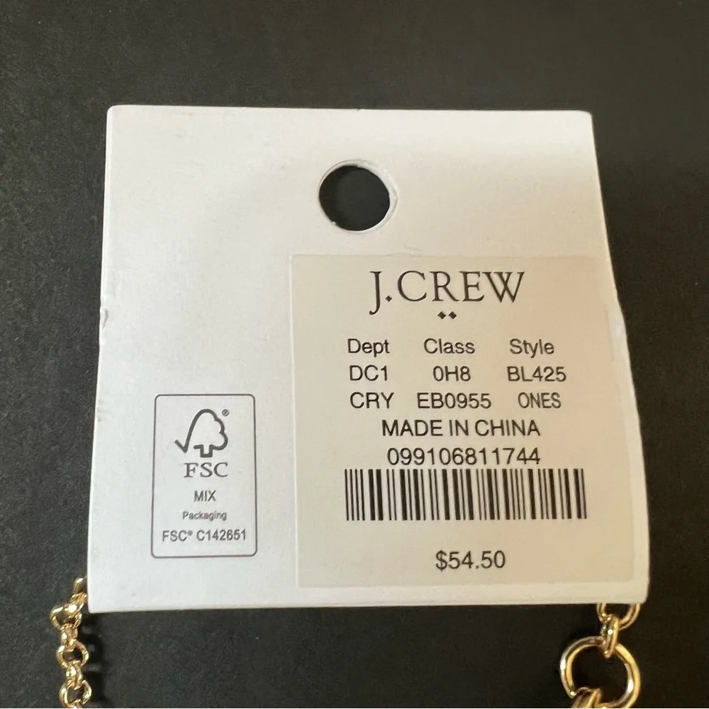 J. Crew Factory Crystal Statement Necklace NWT